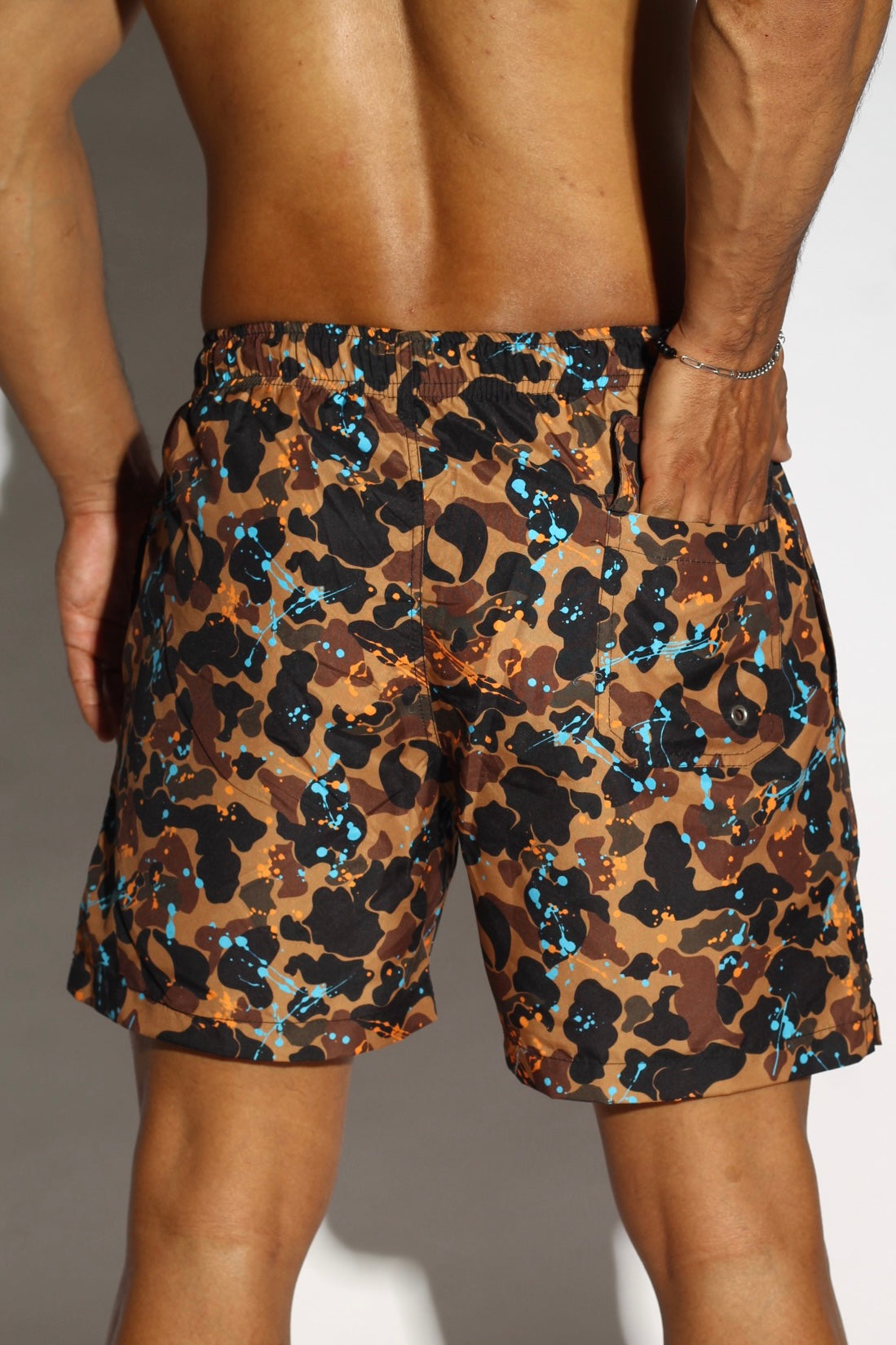 Camouflage swim shorts