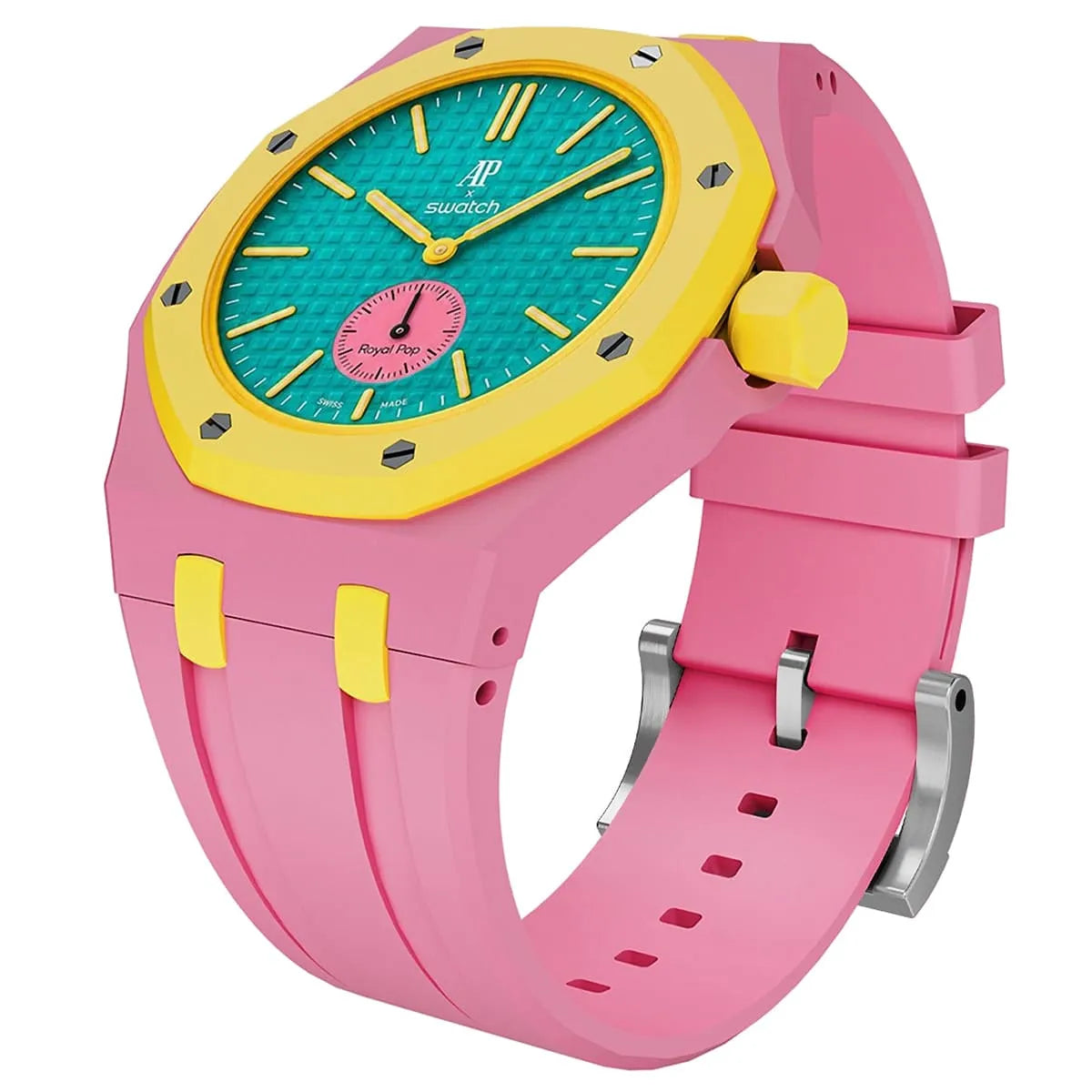 Swatch X AP Royal pop - otg roz pink yellow