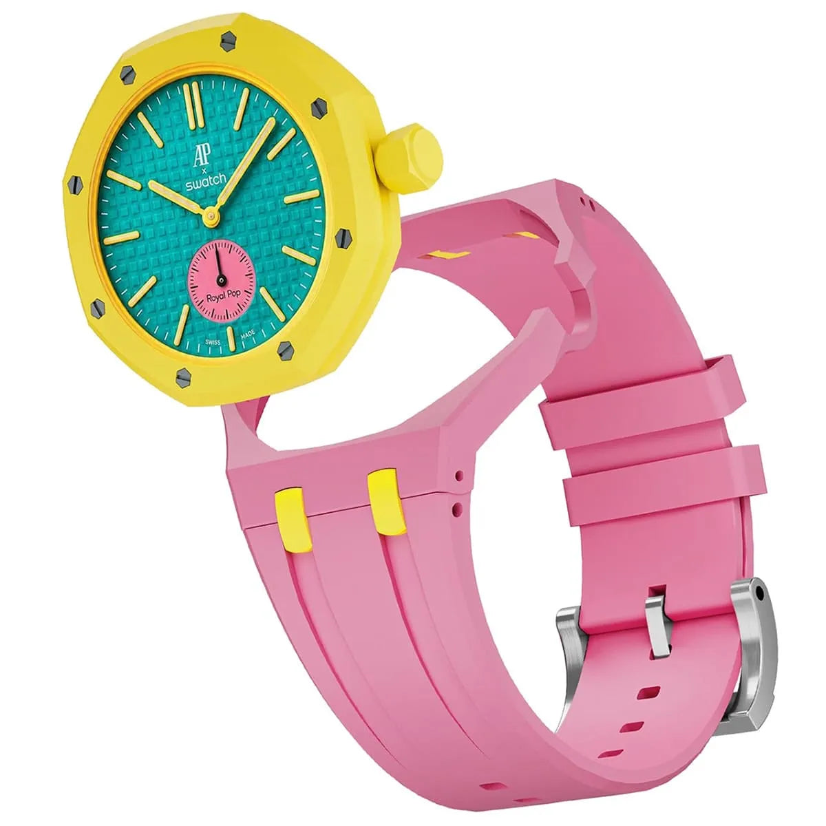 Swatch X AP Royal pop - otg roz pink yellow