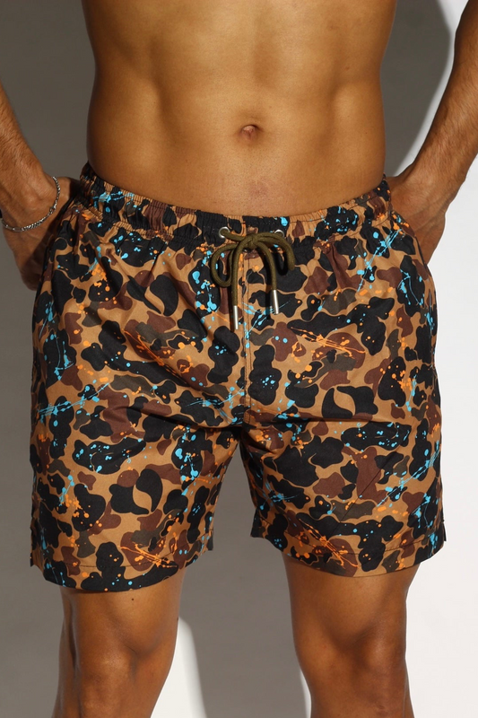 Camouflage swim shorts