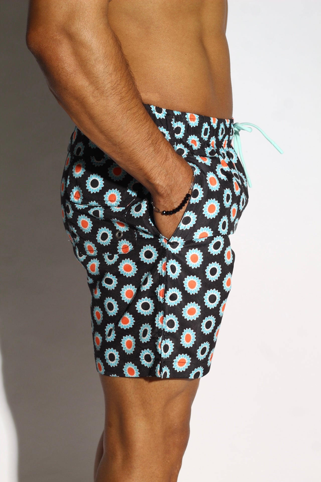 Azure Blossom Swim Short