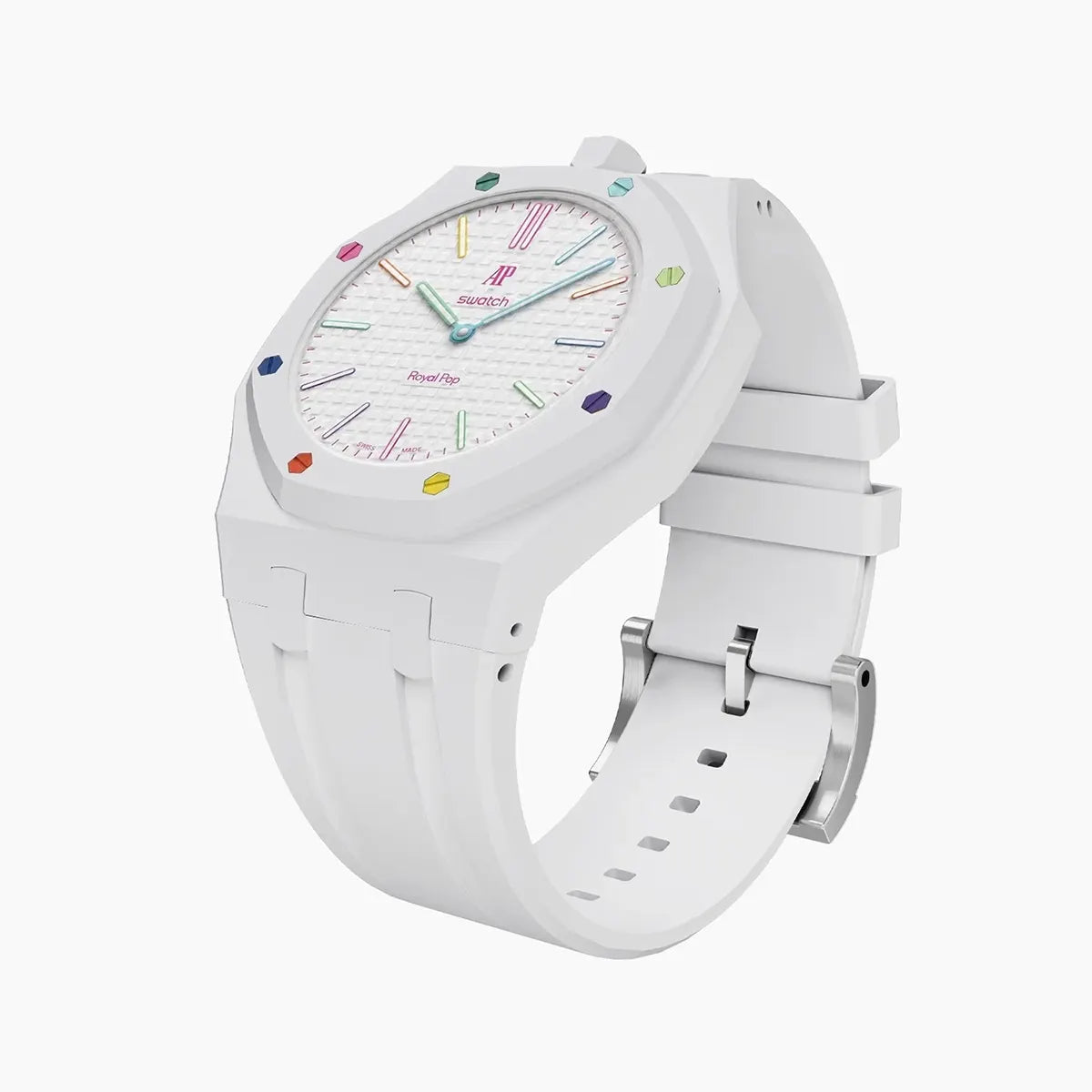 Swatch X AP Royal pop -white