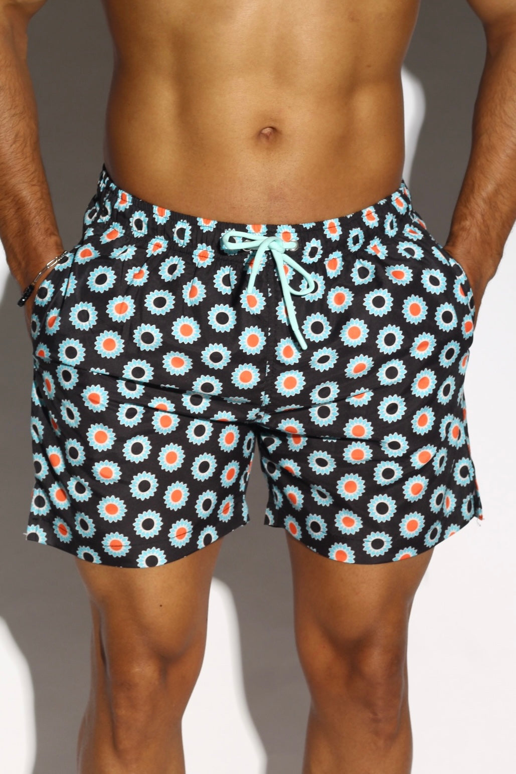Azure Blossom Swim Short