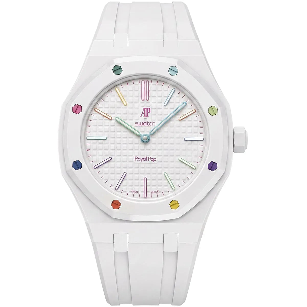 Swatch X AP Royal pop -white
