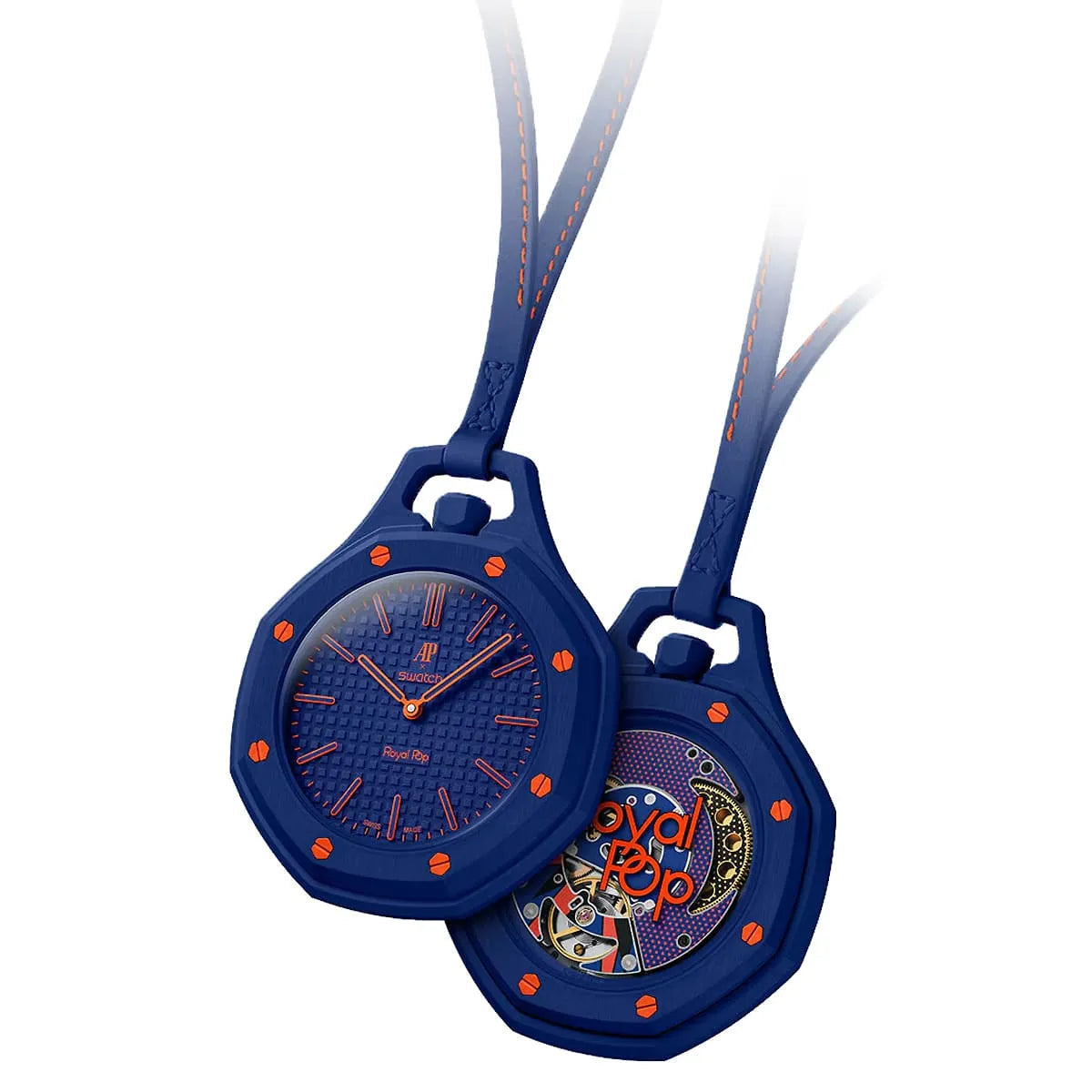 Swatch X AP Royal pop - orenji hachi navy