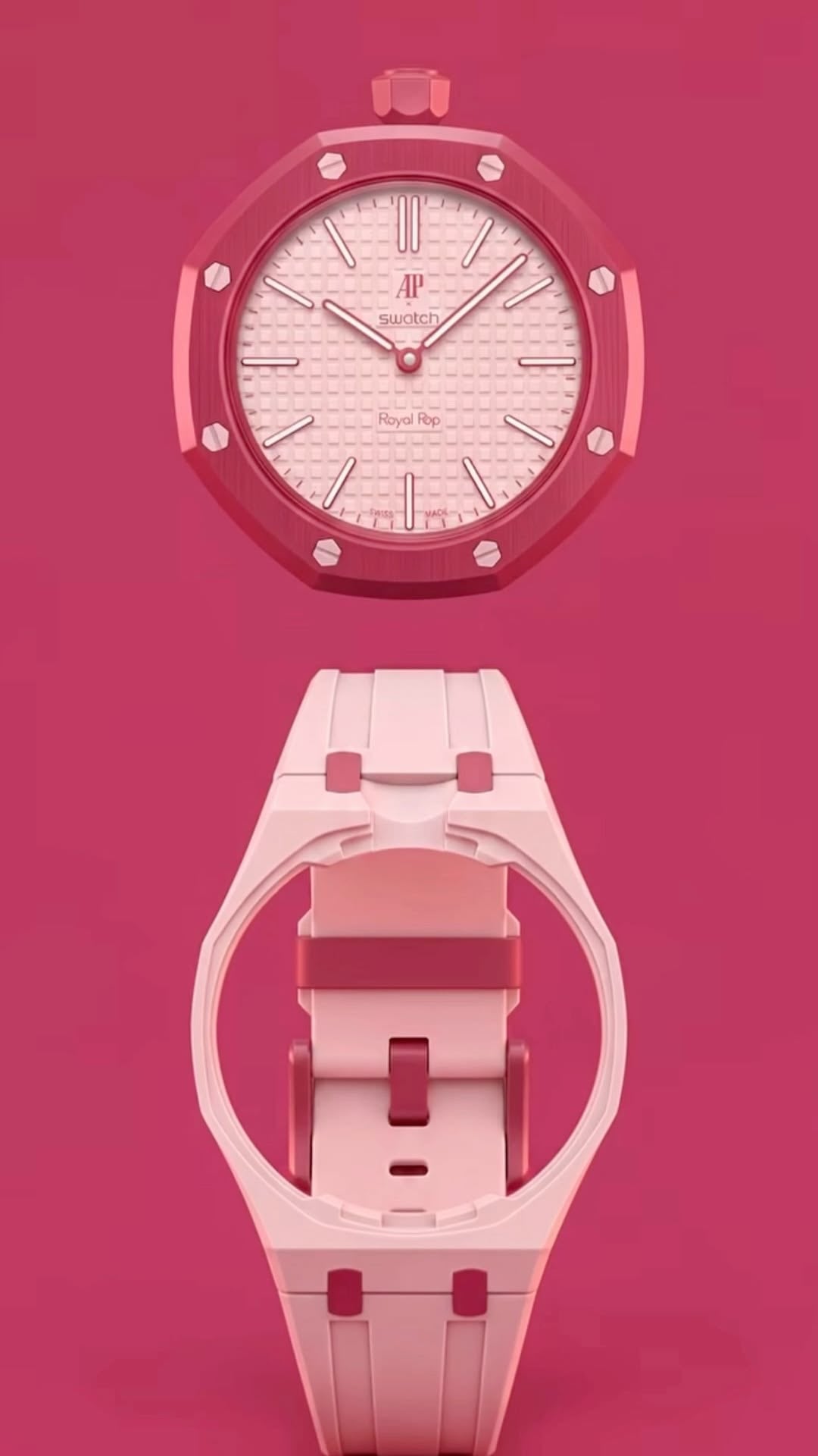 Swatch X AP Royal pop - otto rosso pink