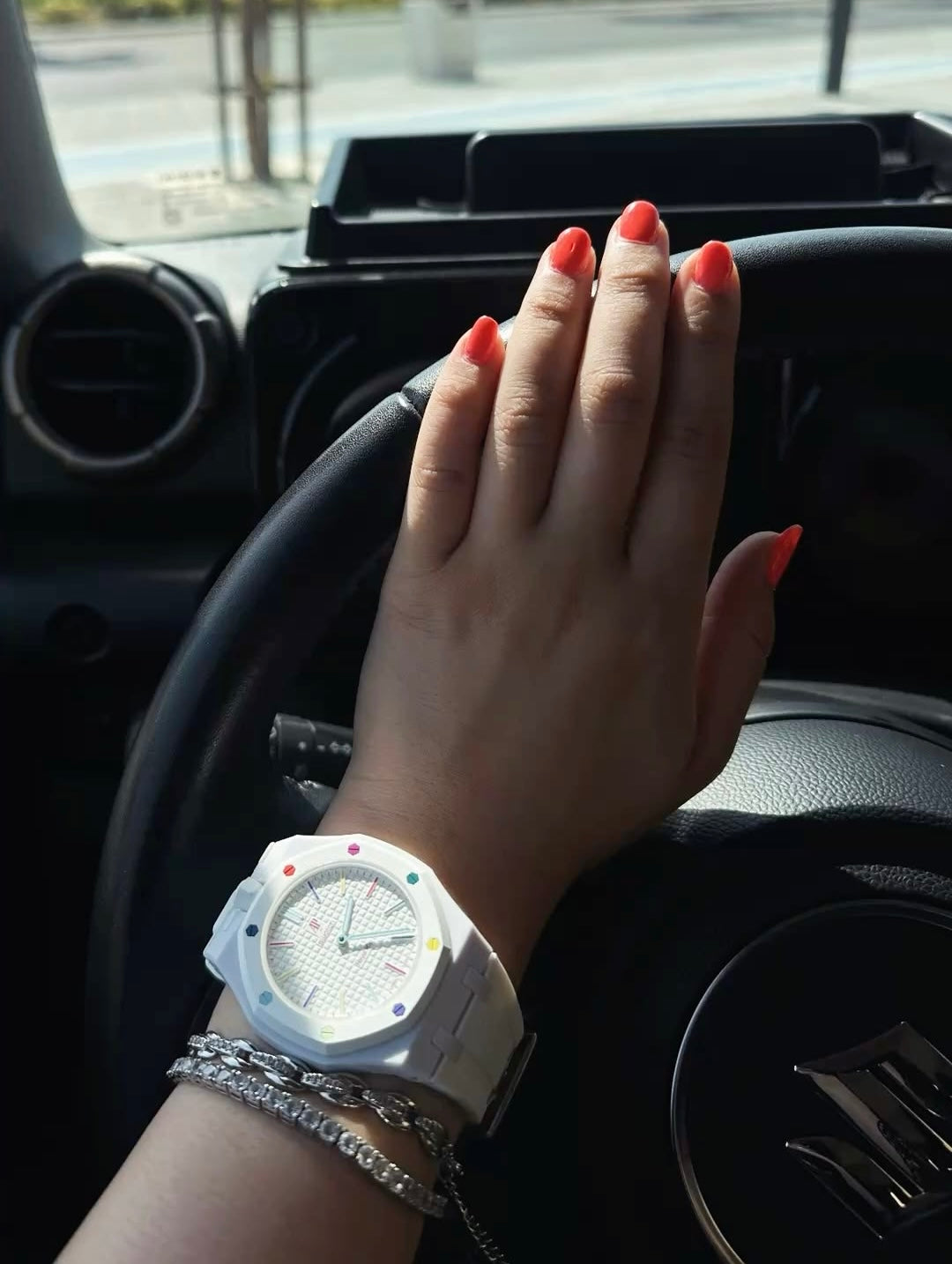 Swatch X AP Royal pop -white